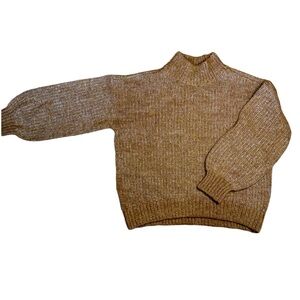 Old Navy Children’s Size Medium Brown Bubble Sleeve Sweater Top